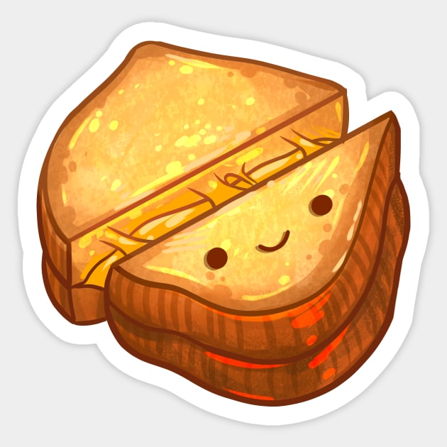 Grilled Cheese Sandwich Sticker by Claire Lin